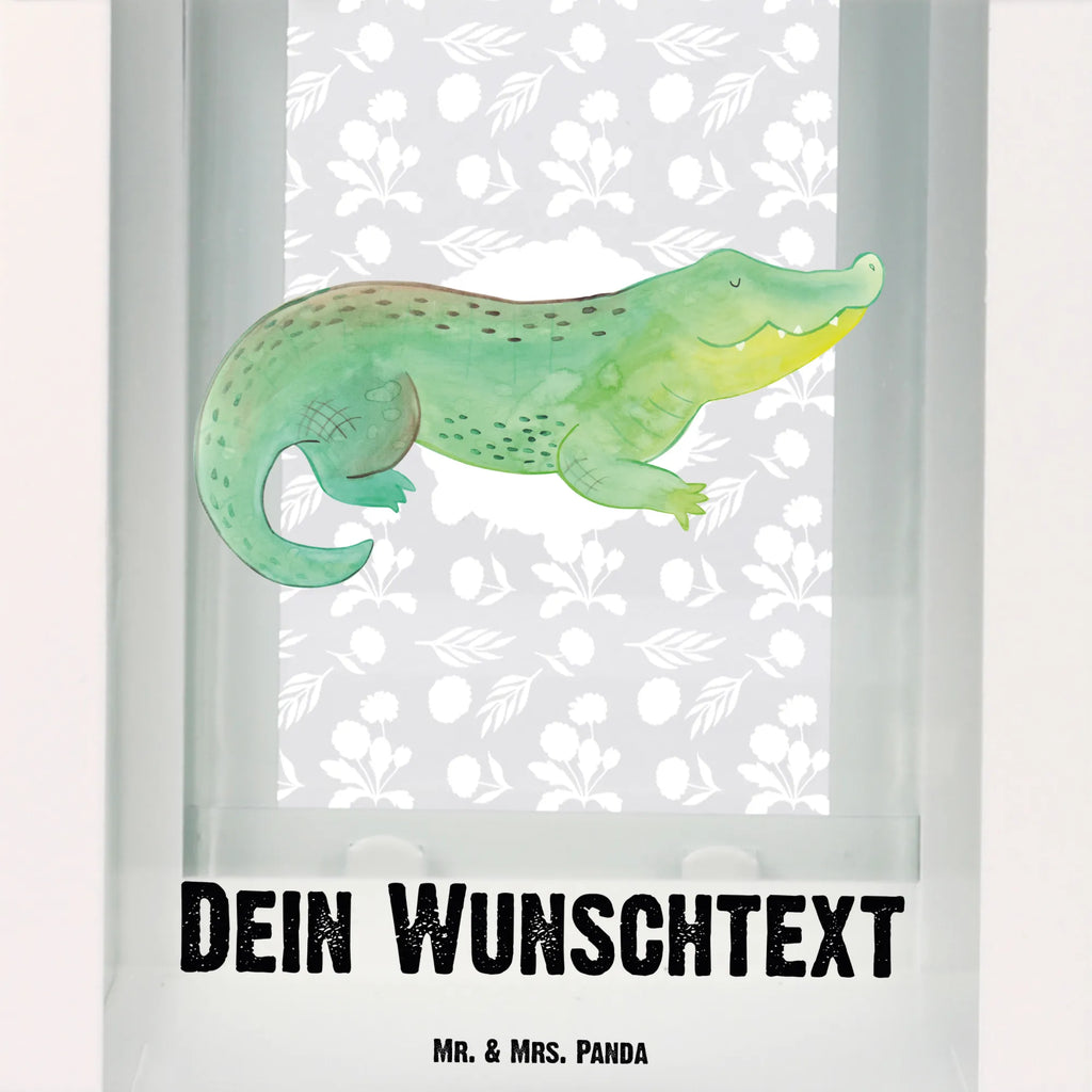 Personalisierte Deko Laterne Krokodil Gartenlampe, Gartenleuchte, Gartendekoration, Gartenlicht, Laterne kleine Laternen, XXL Laternen, Laterne groß, Meerestiere, Meer, Urlaub, Krokodil, Krokodile, verrückt sein, spontan sein, Abenteuerlust, Reiselust, Freundin, beste Freundin, Lieblingsmensch