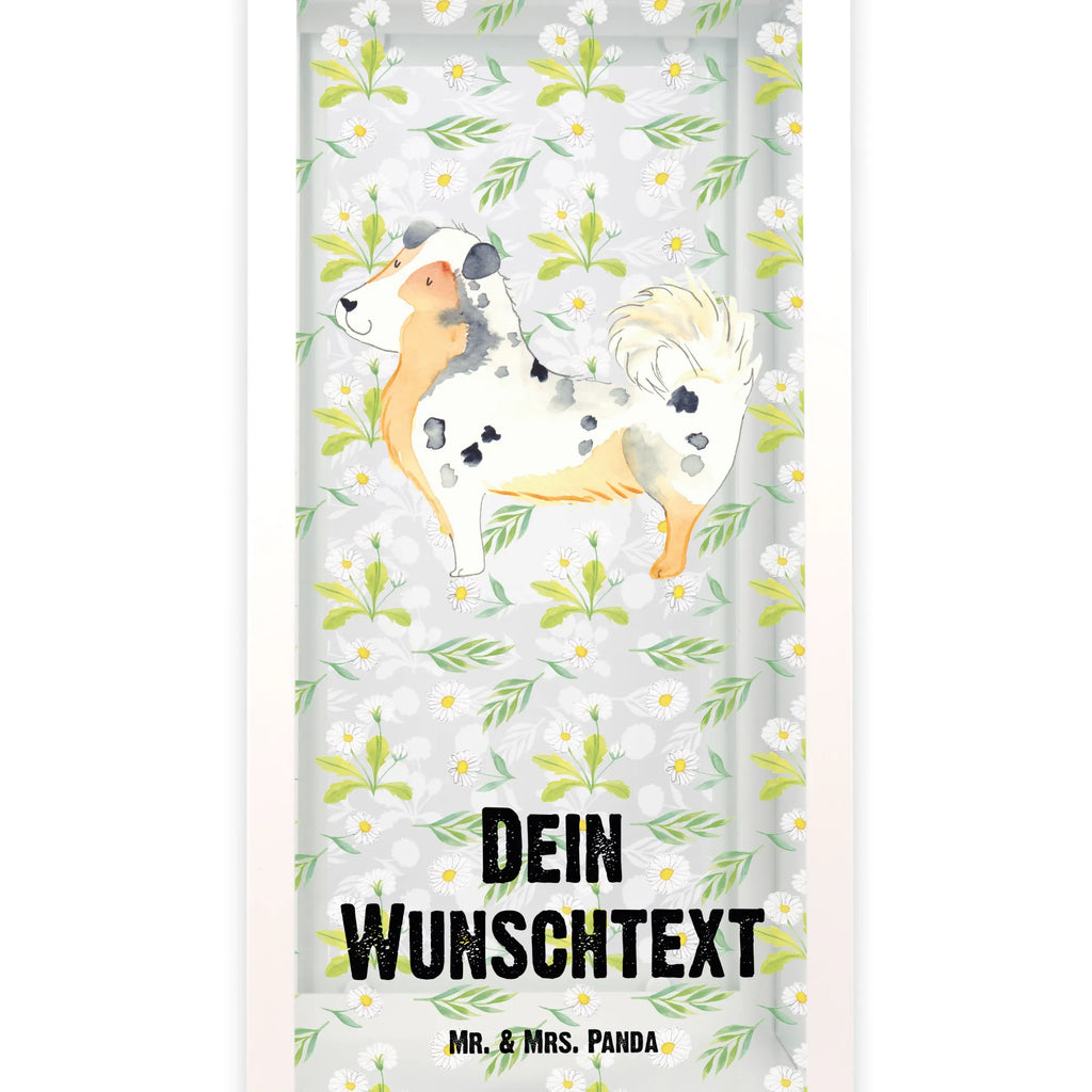 Personalisierte Deko Laterne Australien Shepherd Gartenlampe, Gartenleuchte, Gartendekoration, Gartenlicht, Laterne kleine Laternen, XXL Laternen, Laterne groß, Hund, Hundemotiv, Haustier, Hunderasse, Tierliebhaber, Hundebesitzer, Sprüche, Australien Shepherd, Shepherd, Hundeliebe, Familienhund, Spruch