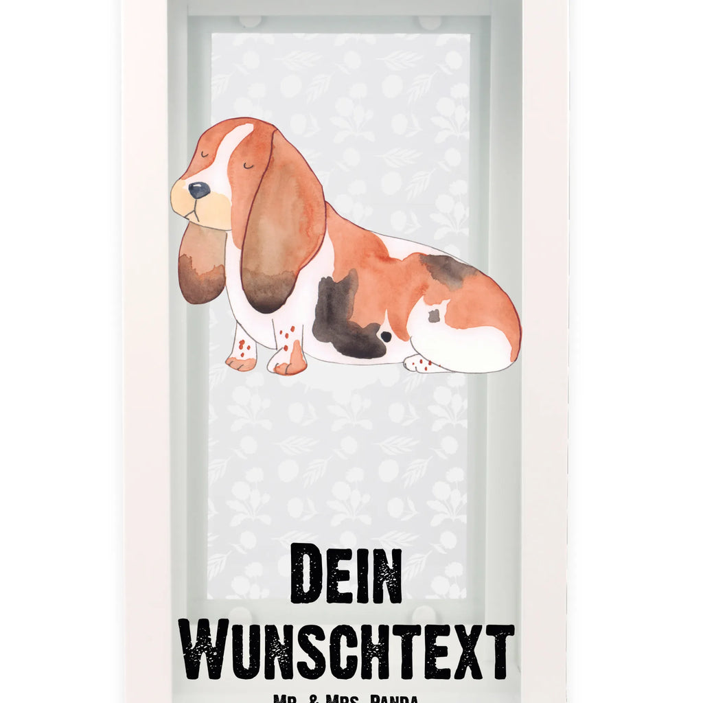 Personalisierte Deko Laterne Hund Basset Hound Gartenlampe, Gartenleuchte, Gartendekoration, Gartenlicht, Laterne kleine Laternen, XXL Laternen, Laterne groß, Hund, Hundemotiv, Haustier, Hunderasse, Tierliebhaber, Hundebesitzer, Sprüche, Basset Hound, Basset, Hundeliebe, kinderlos