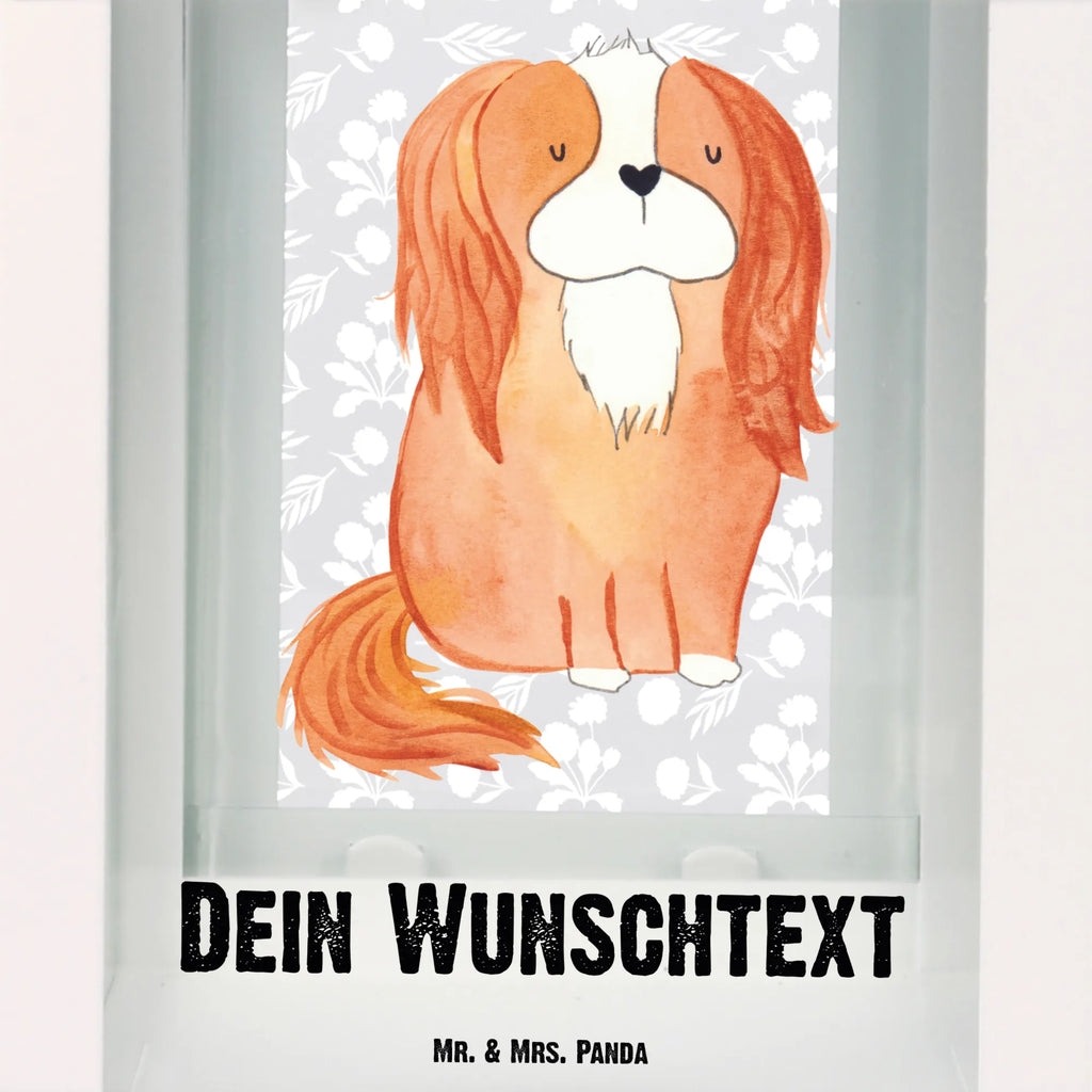 Personalisierte Deko Laterne Cavalier King Charles Spaniel Gartenlampe, Gartenleuchte, Gartendekoration, Gartenlicht, Laterne kleine Laternen, XXL Laternen, Laterne groß, Hund, Hundemotiv, Haustier, Hunderasse, Tierliebhaber, Hundebesitzer, Sprüche, Cavalier King Charles Spaniel, Cockerspaniel, Spaniel, Spruch, schönster Hund