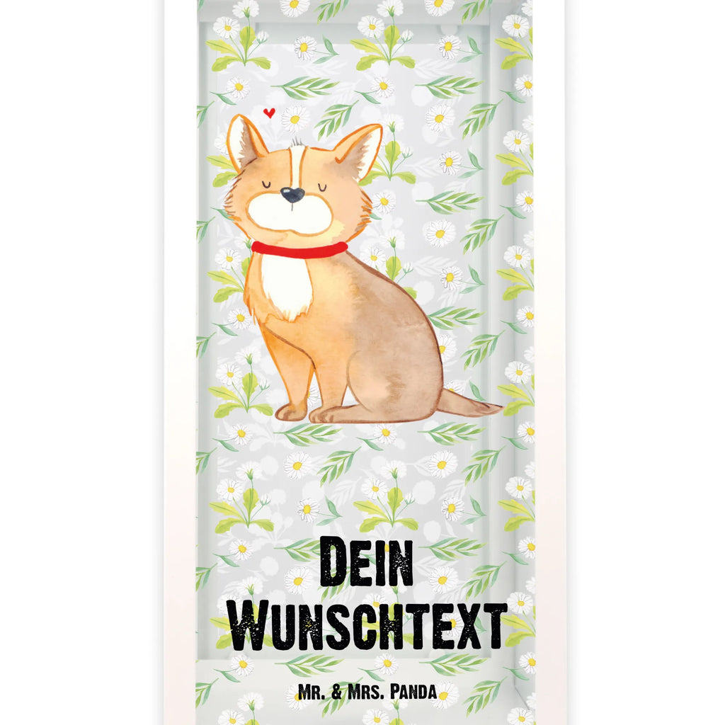 Personalisierte Deko Laterne Hundeglück Gartenlampe, Gartenleuchte, Gartendekoration, Gartenlicht, Laterne kleine Laternen, XXL Laternen, Laterne groß, Hund, Hundemotiv, Haustier, Hunderasse, Tierliebhaber, Hundebesitzer, Sprüche, Corgie, Hundeliebe, Spruch, Hundemama, Liebe