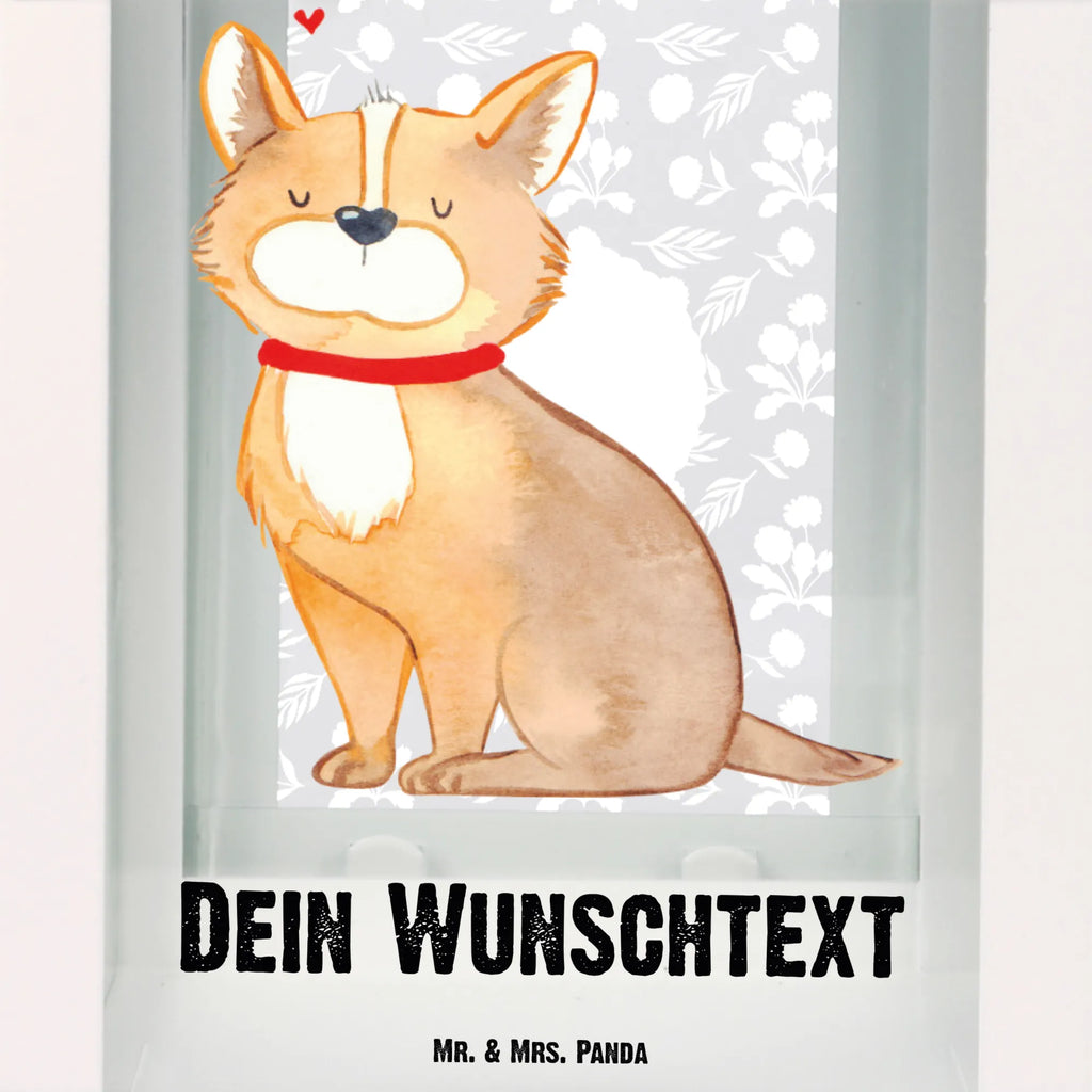 Personalisierte Deko Laterne Hundeglück Gartenlampe, Gartenleuchte, Gartendekoration, Gartenlicht, Laterne kleine Laternen, XXL Laternen, Laterne groß, Hund, Hundemotiv, Haustier, Hunderasse, Tierliebhaber, Hundebesitzer, Sprüche, Corgie, Hundeliebe, Spruch, Hundemama, Liebe