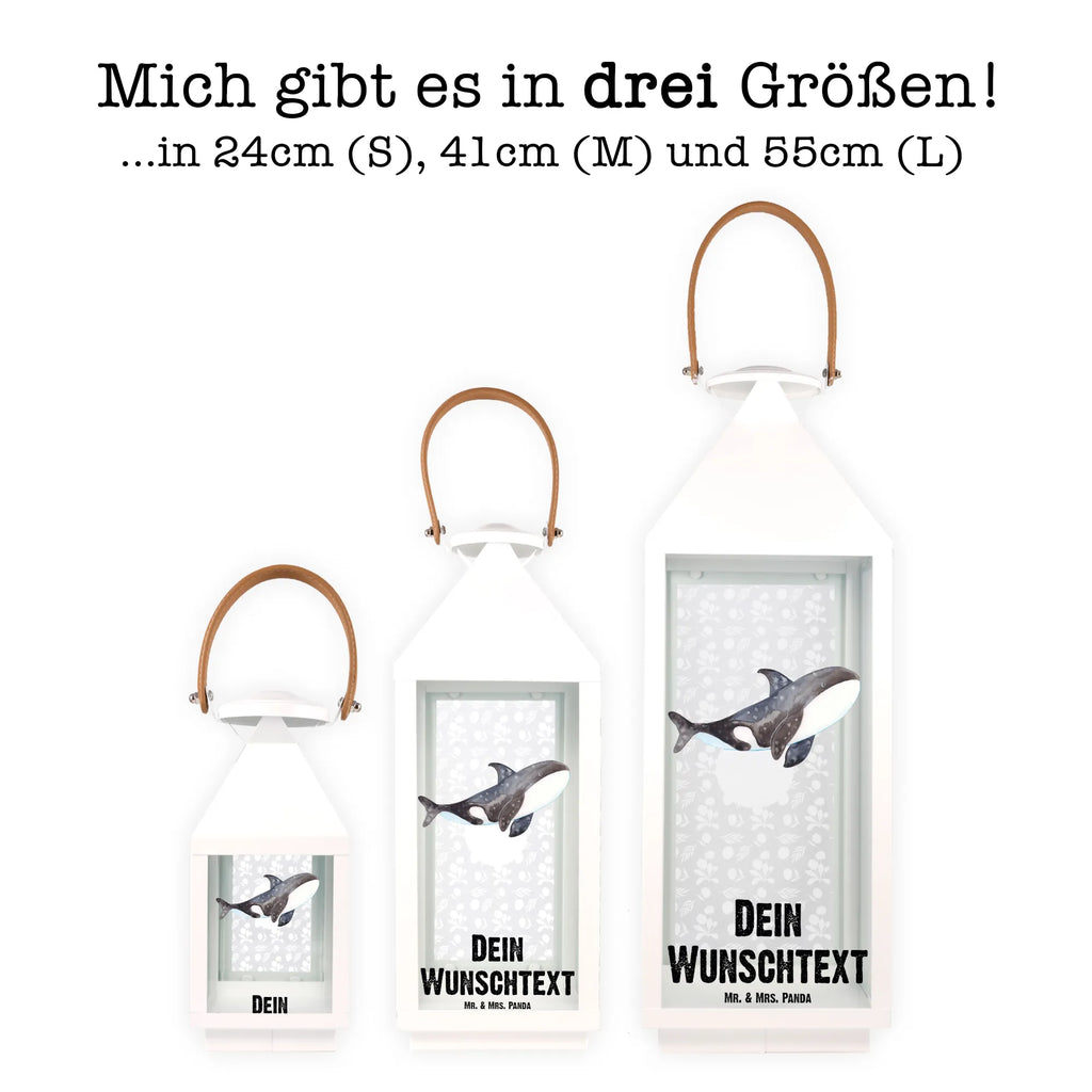 Personalisierte Deko Laterne Orca Gartenlampe, Gartenleuchte, Gartendekoration, Gartenlicht, Laterne kleine Laternen, XXL Laternen, Laterne groß, Meerestiere, Meer, Urlaub, Orca, Orcas, Killerwal, Wal, Möglichkeiten, Büro, Arbeit, Motivation, Selbstliebe, Neustart, Startup