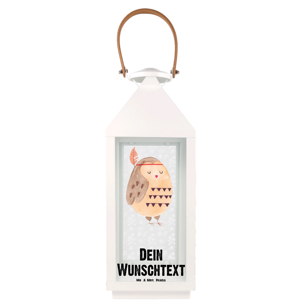 Personalisierte Deko Laterne Eule Federschmuck Gartenlampe, Gartenleuchte, Gartendekoration, Gartenlicht, Laterne kleine Laternen, XXL Laternen, Laterne groß, Eule, Eule Deko, Owl, Das Leben ist ein Abenteuer, Reisespruch, Federschmuck, Dekoration