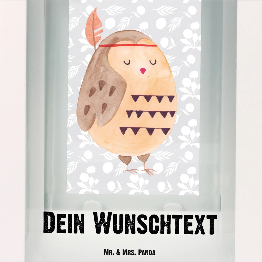 Personalisierte Deko Laterne Eule Federschmuck Gartenlampe, Gartenleuchte, Gartendekoration, Gartenlicht, Laterne kleine Laternen, XXL Laternen, Laterne groß, Eule, Eule Deko, Owl, Das Leben ist ein Abenteuer, Reisespruch, Federschmuck, Dekoration