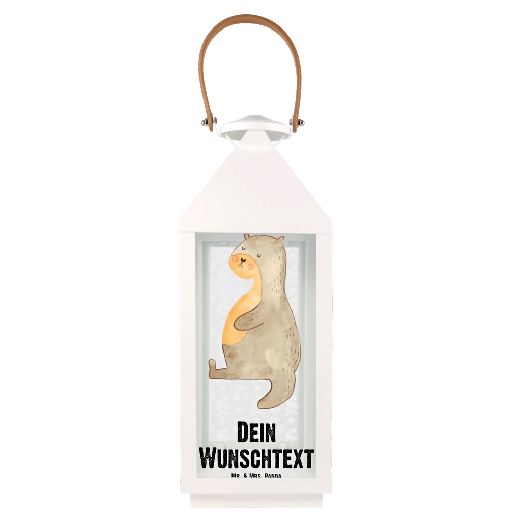 Personalisierte Deko Laterne Otter Bauch Gartenlampe, Gartenleuchte, Gartendekoration, Gartenlicht, Laterne kleine Laternen, XXL Laternen, Laterne groß, Otter, Fischotter, Seeotter, Otter Seeotter See Otter