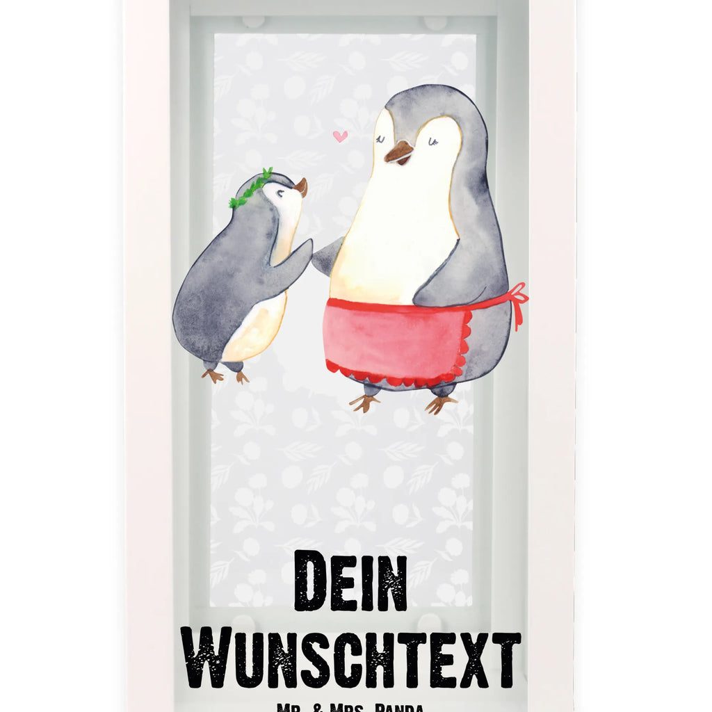 Personalisierte Deko Laterne Pinguin mit Kind Gartenlampe, Gartenleuchte, Gartendekoration, Gartenlicht, Laterne kleine Laternen, XXL Laternen, Laterne groß, Familie, Vatertag, Muttertag, Bruder, Schwester, Mama, Papa, Oma, Opa, Geschenk, Mami, Mutti, Mutter, Geburststag