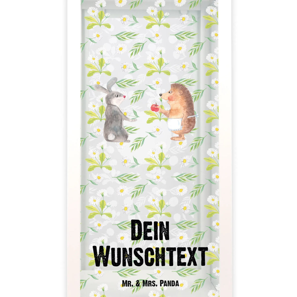 Personalisierte Deko Laterne Liebe ist nie ohne Schmerz Gartenlampe, Gartenleuchte, Gartendekoration, Gartenlicht, Laterne kleine Laternen, XXL Laternen, Laterne groß, Tiermotive, Gute Laune, lustige Sprüche, Tiere, Igel und Hase, Igel, Hase, Liebe Spruch, Liebeskummer Geschenk, Herzschmerz, Trösten, Trennungsschmerz, Spruch romantisch