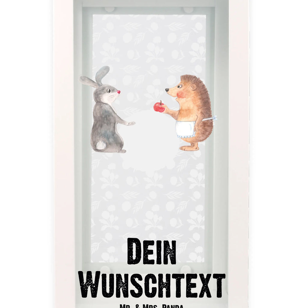 Personalisierte Deko Laterne Liebe ist nie ohne Schmerz Gartenlampe, Gartenleuchte, Gartendekoration, Gartenlicht, Laterne kleine Laternen, XXL Laternen, Laterne groß, Tiermotive, Gute Laune, lustige Sprüche, Tiere, Igel und Hase, Igel, Hase, Liebe Spruch, Liebeskummer Geschenk, Herzschmerz, Trösten, Trennungsschmerz, Spruch romantisch