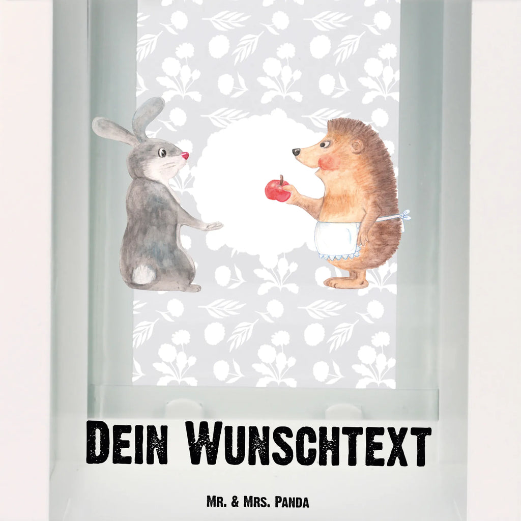 Personalisierte Deko Laterne Liebe ist nie ohne Schmerz Gartenlampe, Gartenleuchte, Gartendekoration, Gartenlicht, Laterne kleine Laternen, XXL Laternen, Laterne groß, Tiermotive, Gute Laune, lustige Sprüche, Tiere, Igel und Hase, Igel, Hase, Liebe Spruch, Liebeskummer Geschenk, Herzschmerz, Trösten, Trennungsschmerz, Spruch romantisch