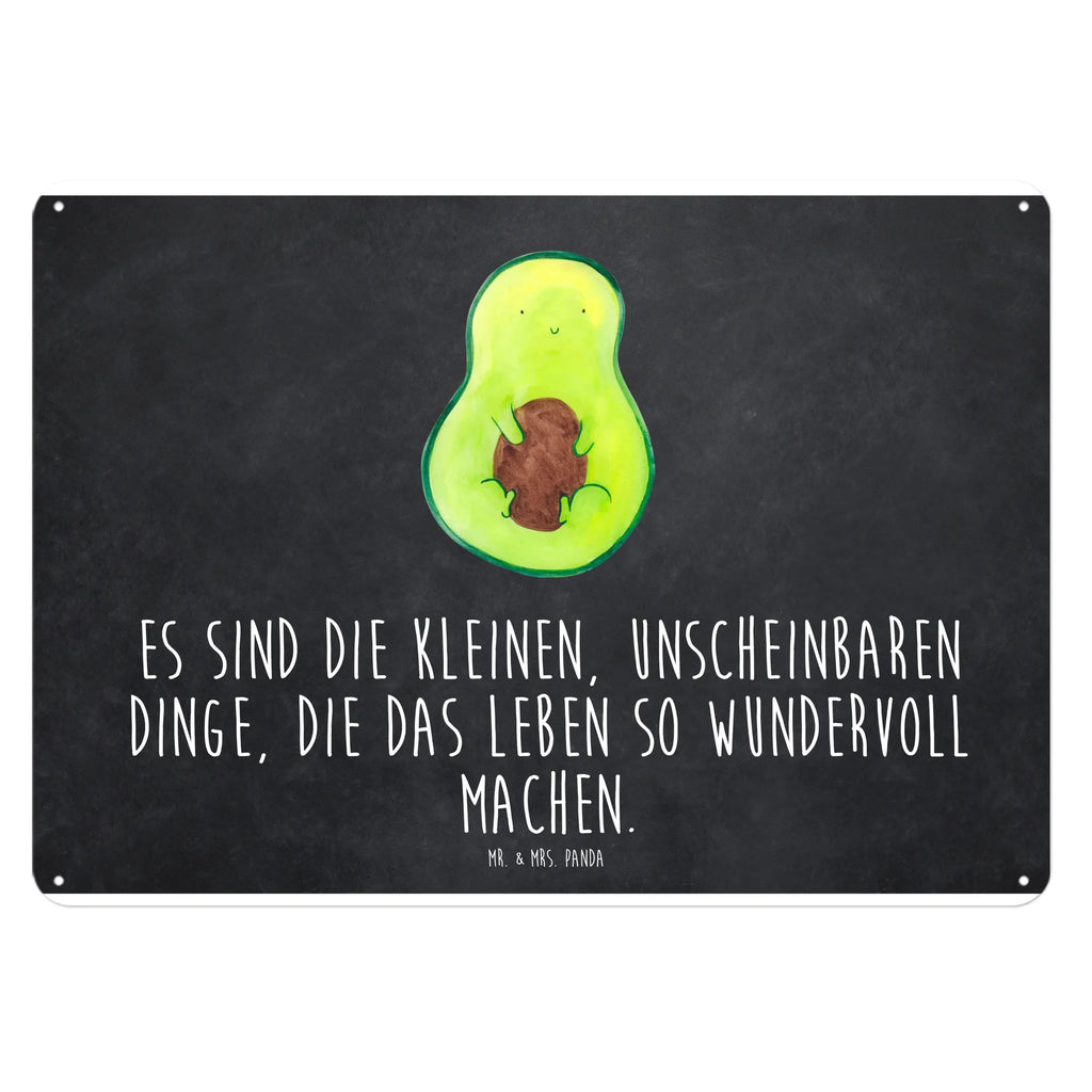 Blechschild Avocado Kern Blechschild, Metallschild, Geschenk Schild, Schild, Magnet-Metall-Schild, Deko Schild, Wandschild, Wand-Dekoration, Türschild, Avocado, Veggie, Vegan, Gesund, Avokado, Avocadokern, Kern, Pflanze, Spruch Leben