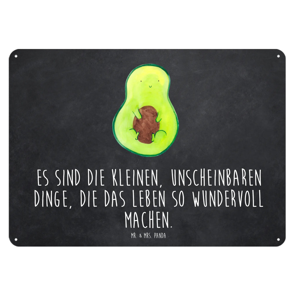 Blechschild Avocado Kern Blechschild, Metallschild, Geschenk Schild, Schild, Magnet-Metall-Schild, Deko Schild, Wandschild, Wand-Dekoration, Türschild, Avocado, Veggie, Vegan, Gesund, Avokado, Avocadokern, Kern, Pflanze, Spruch Leben