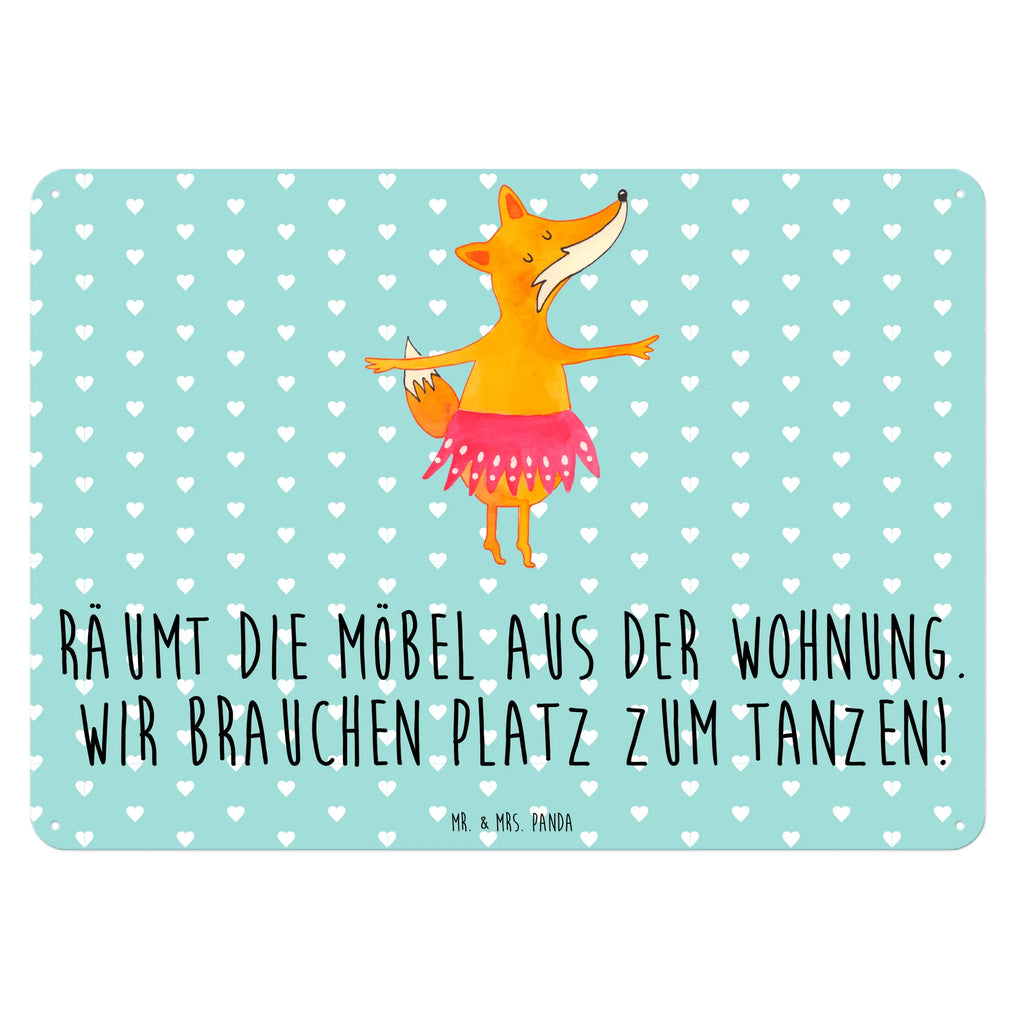 Blechschild Fuchs Ballerina Blechschild, Metallschild, Geschenk Schild, Schild, Magnet-Metall-Schild, Deko Schild, Wandschild, Wand-Dekoration, Türschild, Fuchs, Fuchs Spruch, Füchse, Füchsin, Ballerina, Ballett, Tänzerin, Tanzen, Party, Einladung, Geburtstag