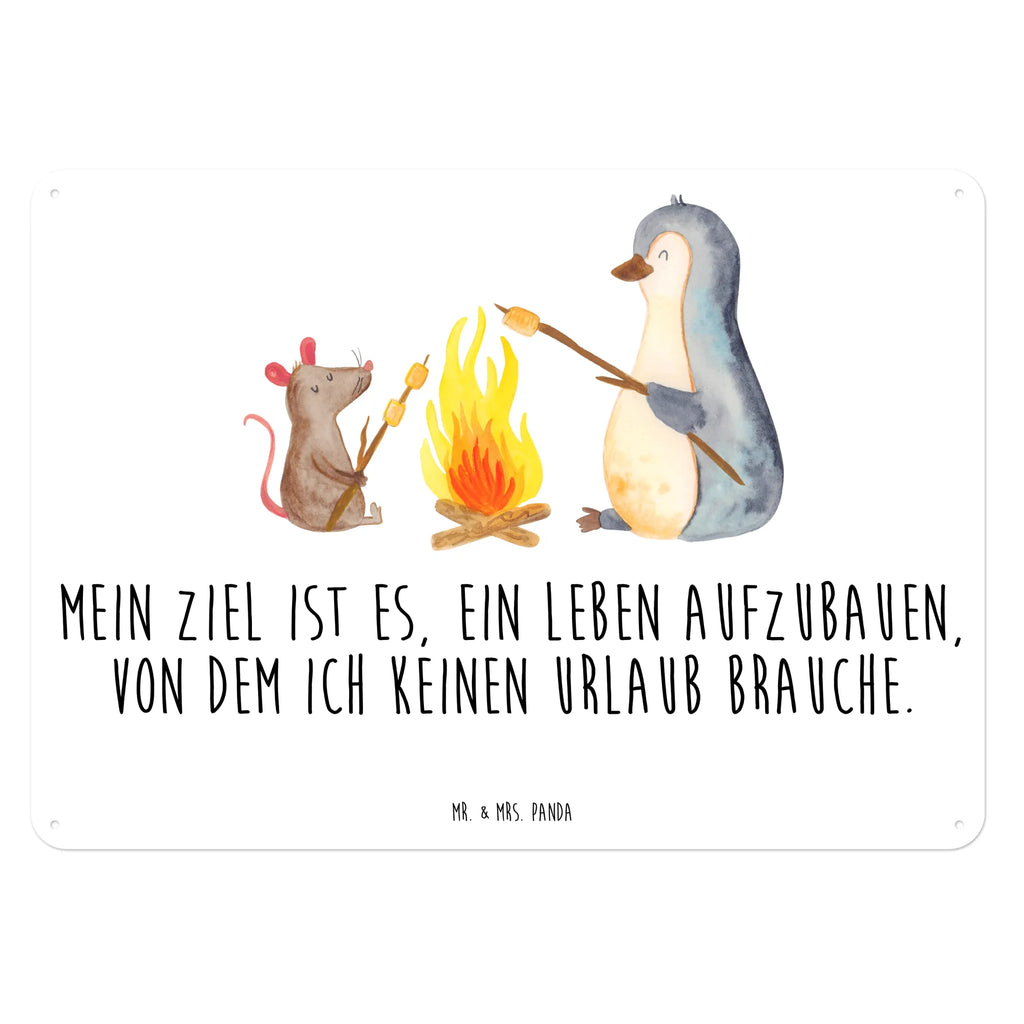 Blechschild Pinguin Lagerfeuer Blechschild, Metallschild, Geschenk Schild, Schild, Magnet-Metall-Schild, Deko Schild, Wandschild, Wand-Dekoration, Türschild, Pinguin, Maus, Pinguine, Lagerfeuer, Leben, Arbeit, Job, Motivation, Büro, Büroalltag, Lebensspruch, Lebensmotivation, Neustart, Liebe, grillen, Feuer, Marshmallows