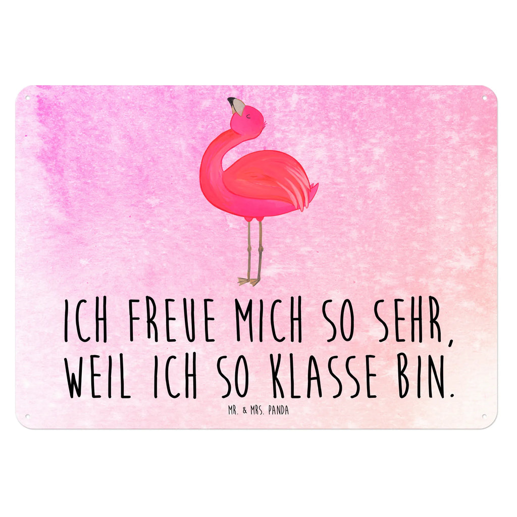 Blechschild Flamingo Stolz Blechschild, Metallschild, Geschenk Schild, Schild, Magnet-Metall-Schild, Deko Schild, Wandschild, Wand-Dekoration, Türschild, Flamingo, stolz, Freude, Selbstliebe, Selbstakzeptanz, Freundin, beste Freundin, Tochter, Mama, Schwester