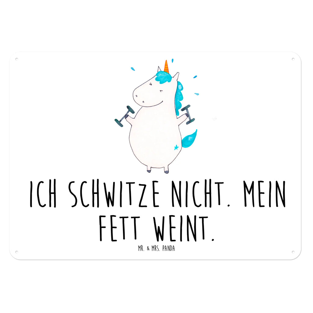 Blechschild Einhorn Fitness Blechschild, Metallschild, Geschenk Schild, Schild, Magnet-Metall-Schild, Deko Schild, Wandschild, Wand-Dekoration, Türschild, Einhorn, Einhörner, Einhorn Deko, Unicorn, Gym, Fitness, Fitnessstudio, Diät, Abnehmen, Sport, Pumpen, Geräte, Sixpack