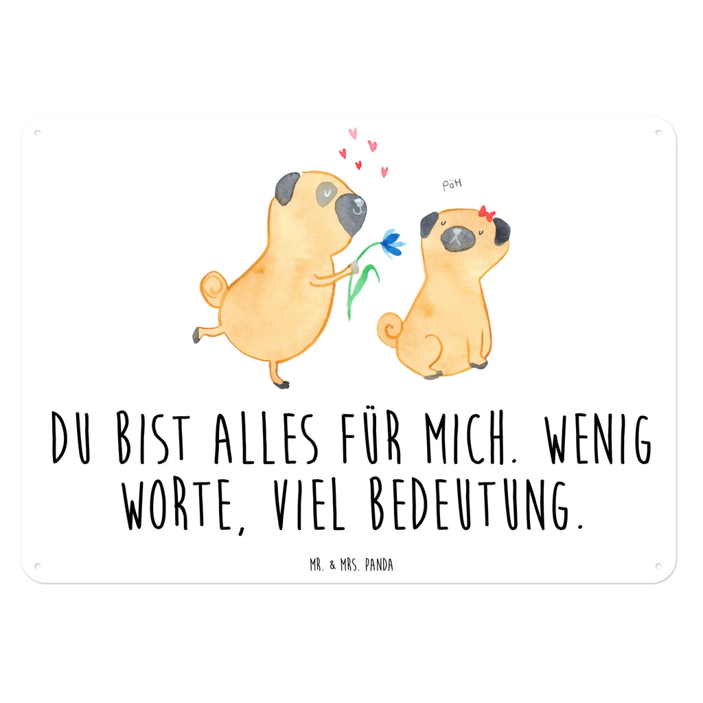 Blechschild Mops Verliebt Blechschild, Metallschild, Geschenk Schild, Schild, Magnet-Metall-Schild, Deko Schild, Wandschild, Wand-Dekoration, Türschild, Hund, Hundemotiv, Haustier, Hunderasse, Tierliebhaber, Hundebesitzer, Sprüche, Mops, Möpse, Hundeliebe, verliebt, Liebe, Liebesspruch. Verlobt, Geschenk Freund, Partner