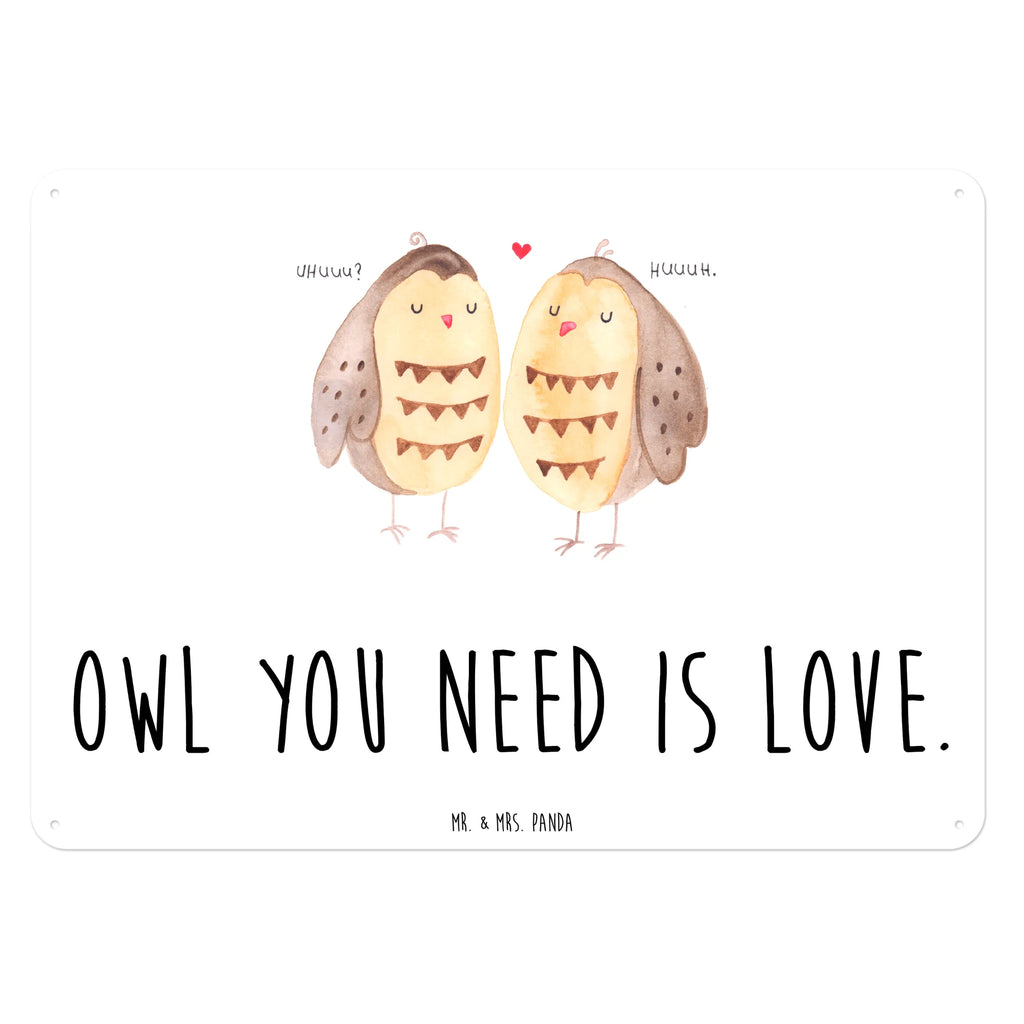 Blechschild Eulen Liebe Blechschild, Metallschild, Geschenk Schild, Schild, Magnet-Metall-Schild, Deko Schild, Wandschild, Wand-Dekoration, Türschild, Eule, Eule Deko, Liebe, Hochzeit Spruch, Owl, All you need is love, Liebe Spruch, Freundin Geschenk, Freund, Wortspiel lustig