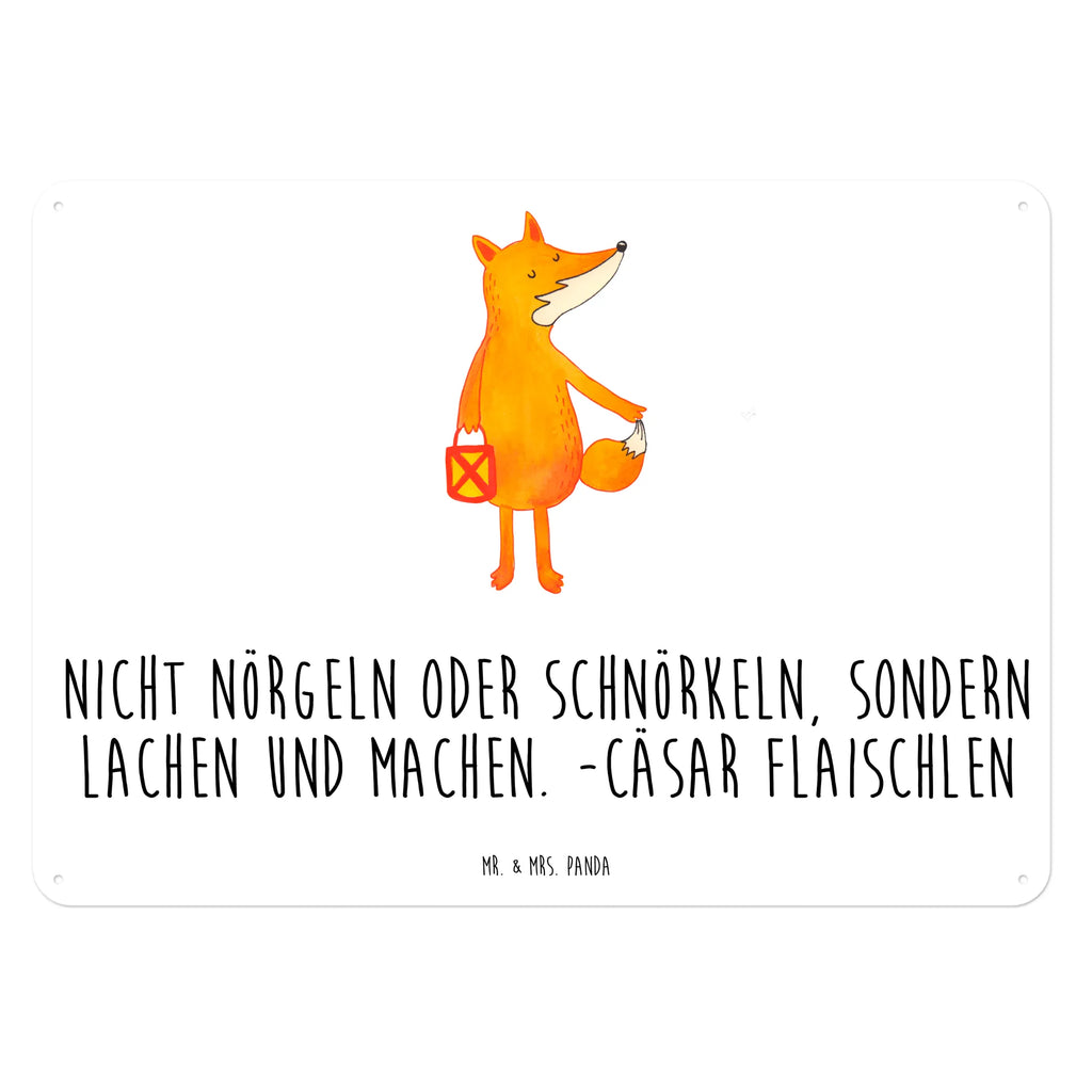 Blechschild Fuchs Laterne Blechschild, Metallschild, Geschenk Schild, Schild, Magnet-Metall-Schild, Deko Schild, Wandschild, Wand-Dekoration, Türschild, Fuchs, Füchse, Spruch trösten, Liebeskummer Spruch, Laterne, Sankt Martin, Laternenumzug, Aufmuntern, Cäsar Otto Hugo Flaischlen