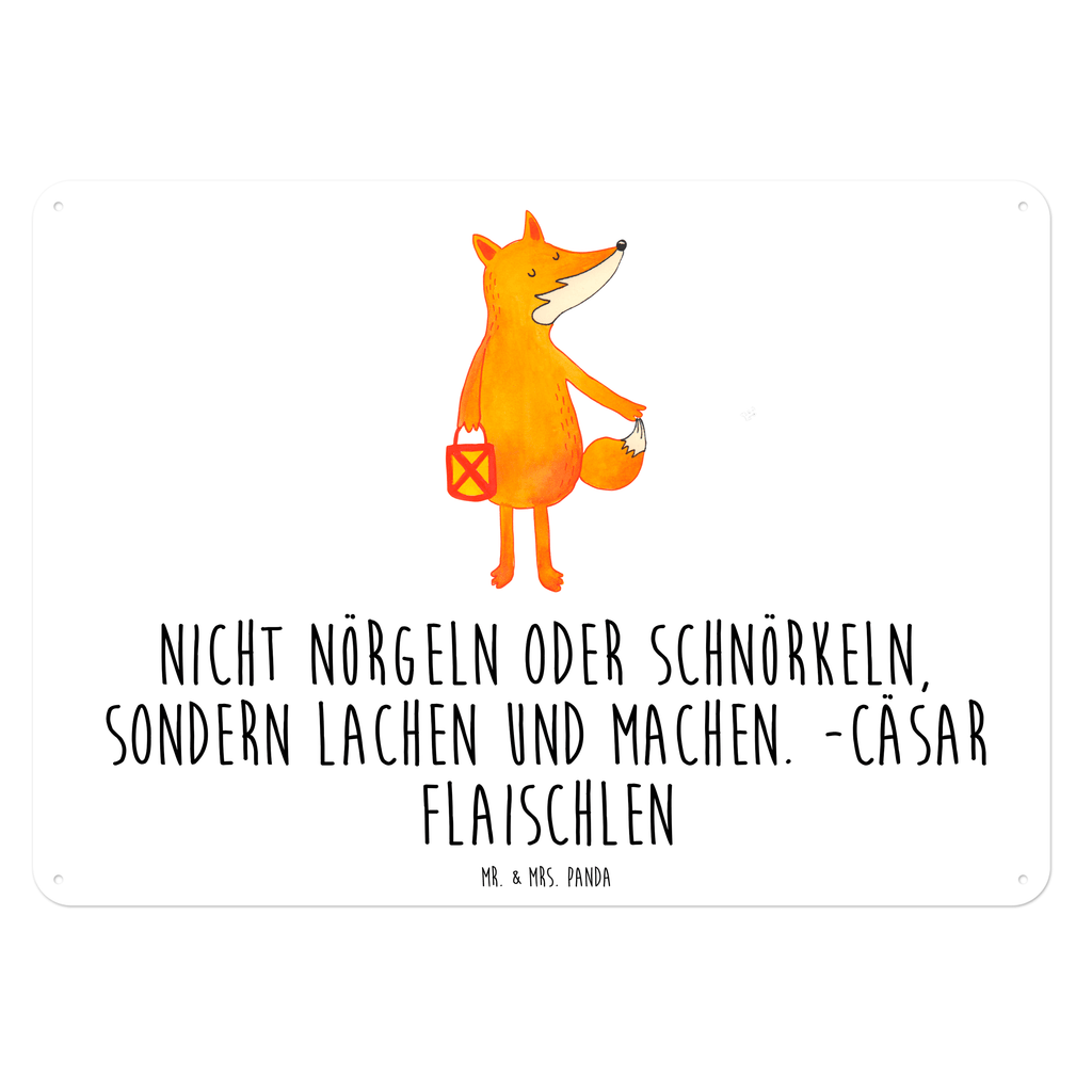 Blechschild Fuchs Laterne Blechschild, Metallschild, Geschenk Schild, Schild, Magnet-Metall-Schild, Deko Schild, Wandschild, Wand-Dekoration, Türschild, Fuchs, Füchse, Spruch trösten, Liebeskummer Spruch, Laterne, Sankt Martin, Laternenumzug, Aufmuntern, Cäsar Otto Hugo Flaischlen