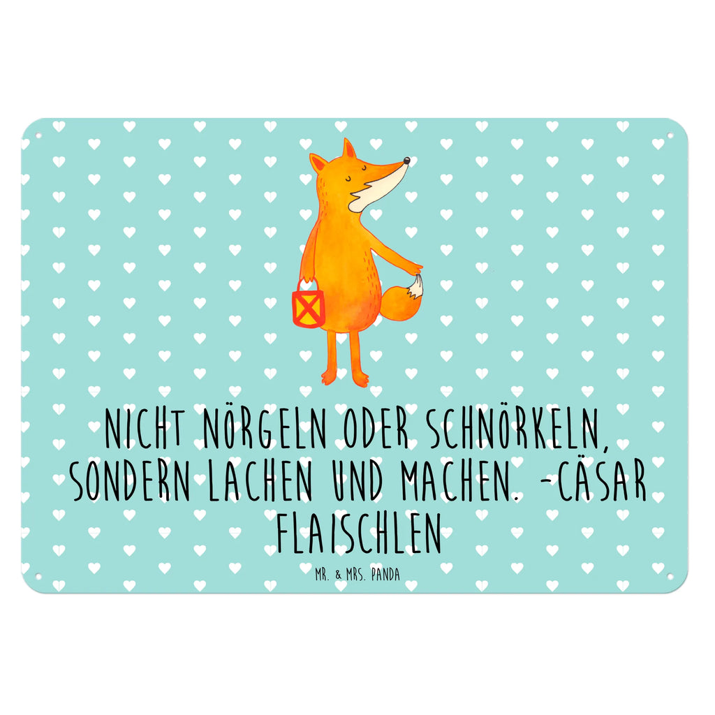 Blechschild Fuchs Laterne Blechschild, Metallschild, Geschenk Schild, Schild, Magnet-Metall-Schild, Deko Schild, Wandschild, Wand-Dekoration, Türschild, Fuchs, Füchse, Spruch trösten, Liebeskummer Spruch, Laterne, Sankt Martin, Laternenumzug, Aufmuntern, Cäsar Otto Hugo Flaischlen