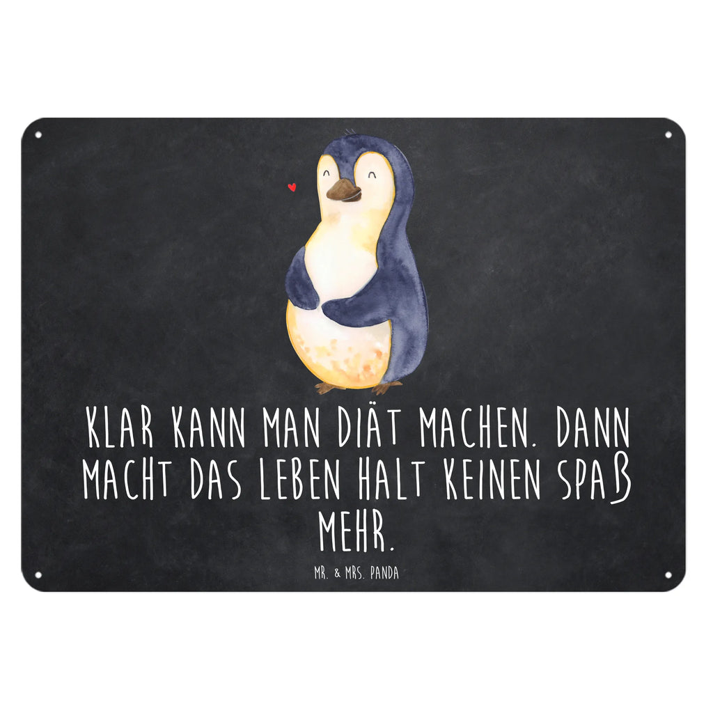 Blechschild Pinguin Diät Blechschild, Metallschild, Geschenk Schild, Schild, Magnet-Metall-Schild, Deko Schild, Wandschild, Wand-Dekoration, Türschild, Pinguin, Pinguine, Diät, Abnehmen, Abspecken, Gewicht, Motivation, Selbstliebe, Körperliebe, Selbstrespekt