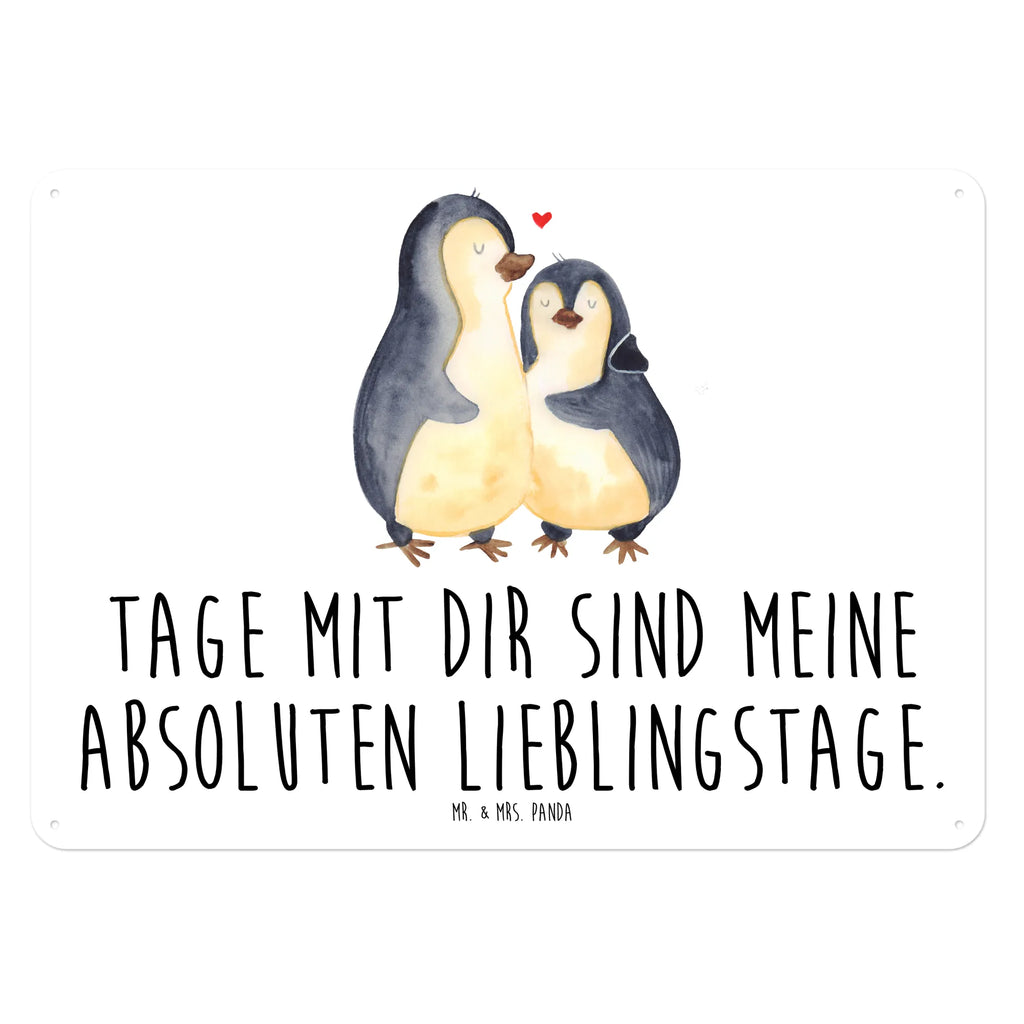 Blechschild Pinguin umarmend Blechschild, Metallschild, Geschenk Schild, Schild, Magnet-Metall-Schild, Deko Schild, Wandschild, Wand-Dekoration, Türschild, Pinguin, Liebe, Liebespaar, Liebesbeweis, Liebesgeschenk, Verlobung, Jahrestag, Hochzeitstag, Hochzeit, Hochzeitsgeschenk