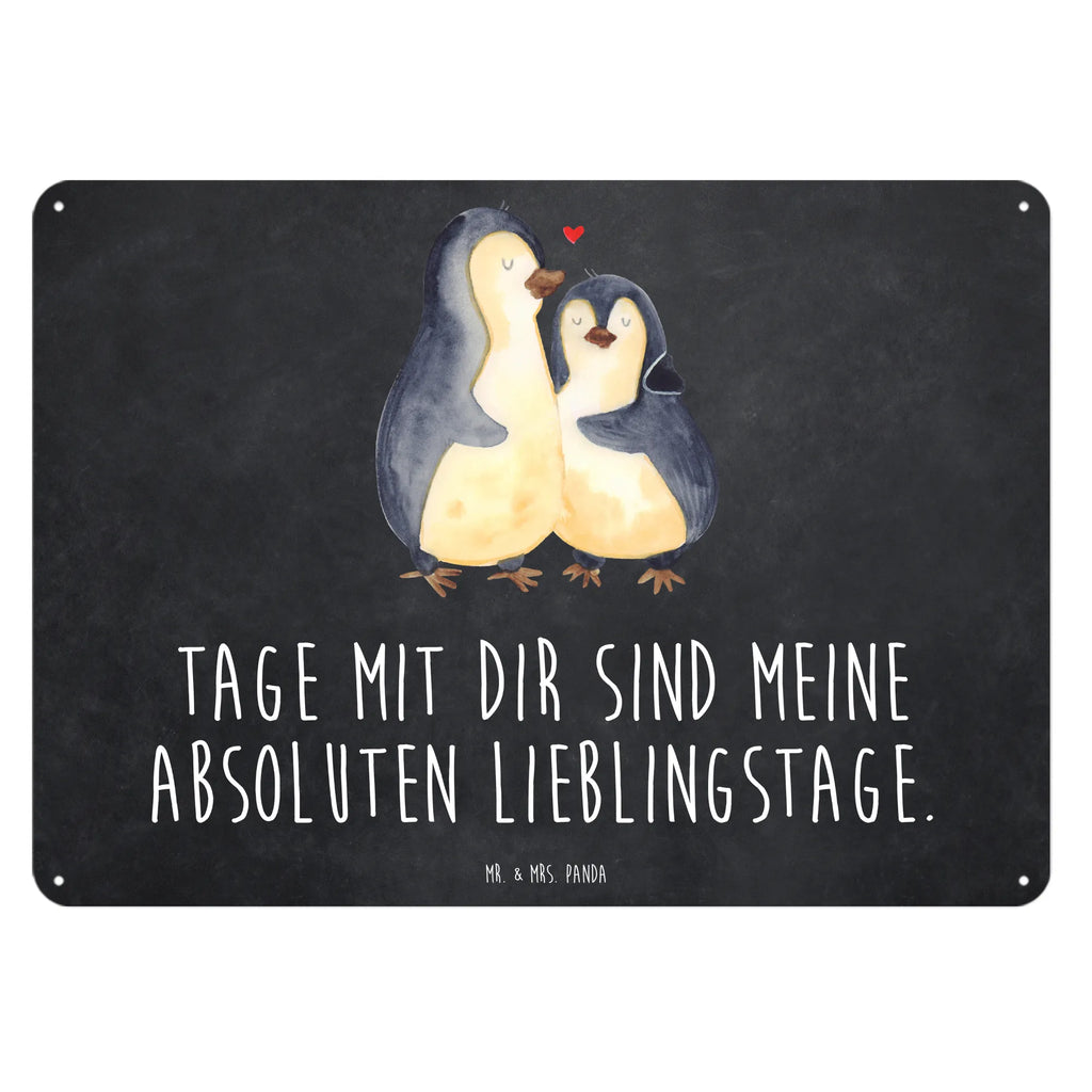 Blechschild Pinguin umarmend Blechschild, Metallschild, Geschenk Schild, Schild, Magnet-Metall-Schild, Deko Schild, Wandschild, Wand-Dekoration, Türschild, Pinguin, Liebe, Liebespaar, Liebesbeweis, Liebesgeschenk, Verlobung, Jahrestag, Hochzeitstag, Hochzeit, Hochzeitsgeschenk