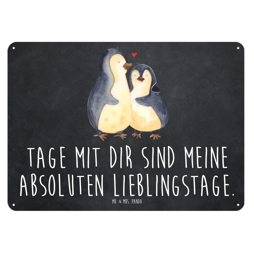 Blechschild Pinguin umarmend Blechschild, Metallschild, Geschenk Schild, Schild, Magnet-Metall-Schild, Deko Schild, Wandschild, Wand-Dekoration, Türschild, Pinguin, Liebe, Liebespaar, Liebesbeweis, Liebesgeschenk, Verlobung, Jahrestag, Hochzeitstag, Hochzeit, Hochzeitsgeschenk