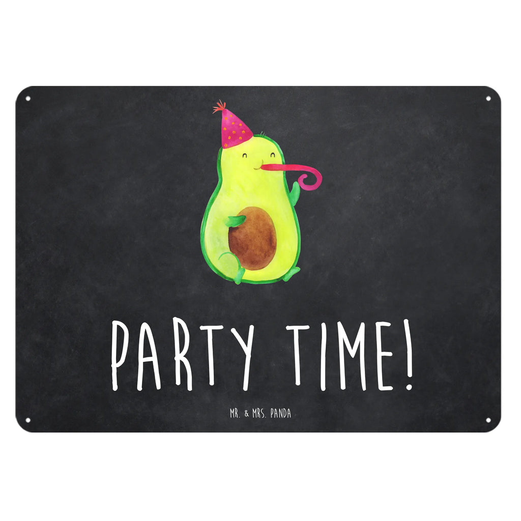 Blechschild Avocado Party Zeit Blechschild, Metallschild, Geschenk Schild, Schild, Magnet-Metall-Schild, Deko Schild, Wandschild, Wand-Dekoration, Türschild, Avocado, Veggie, Vegan, Gesund