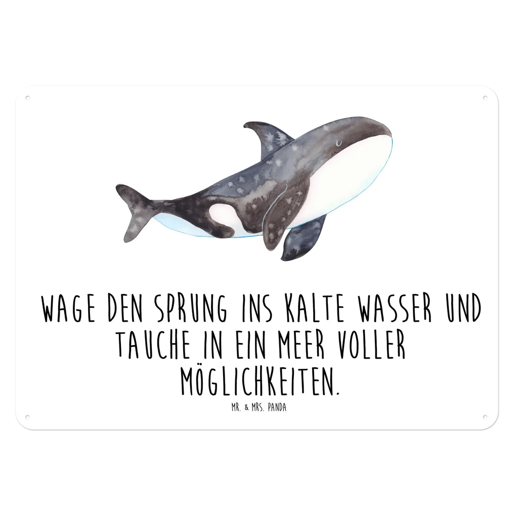 Blechschild Orca Blechschild, Metallschild, Geschenk Schild, Schild, Magnet-Metall-Schild, Deko Schild, Wandschild, Wand-Dekoration, Türschild, Meerestiere, Meer, Urlaub, Orca, Orcas, Killerwal, Wal, Möglichkeiten, Büro, Arbeit, Motivation, Selbstliebe, Neustart, Startup