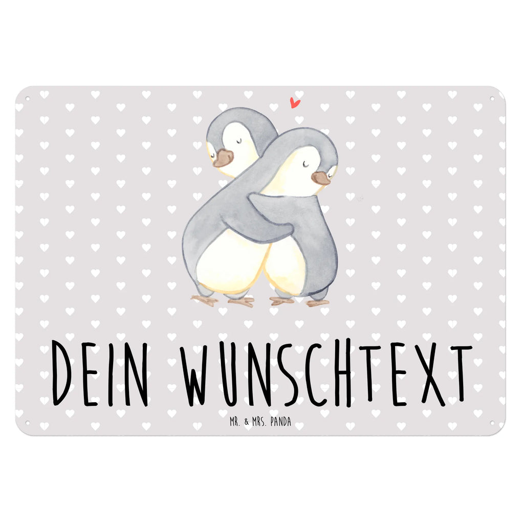 Personalisiertes Blechschild Pinguine Kuscheln Blechschild, Metallschild, Geschenk Schild, Schild, Magnet-Metall-Schild, Deko Schild, Wandschild, Wand-Dekoration, Türschild, Liebe, Partner, Freund, Freundin, Ehemann, Ehefrau, Heiraten, Verlobung, Heiratsantrag, Liebesgeschenk, Jahrestag, Hocheitstag, Valentinstag, Geschenk für Frauen, Hochzeitstag, Mitbringsel, Geschenk für Freundin, Geschenk für Partner, Liebesbeweis, für Männer, für Ehemann