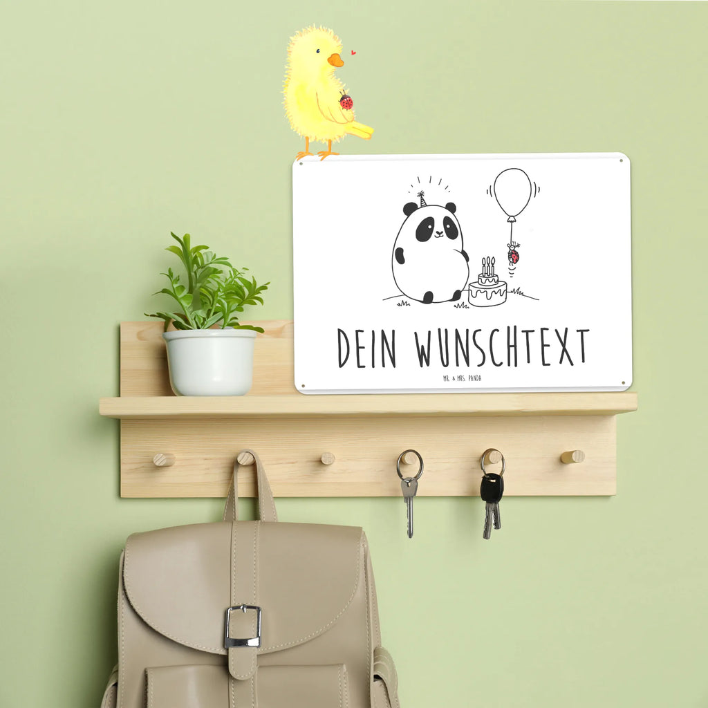 Personalisiertes Blechschild Easy & Peasy Happy Birthday Blechschild, Metallschild, Geschenk Schild, Schild, Magnet-Metall-Schild, Deko Schild, Wandschild, Wand-Dekoration, Türschild