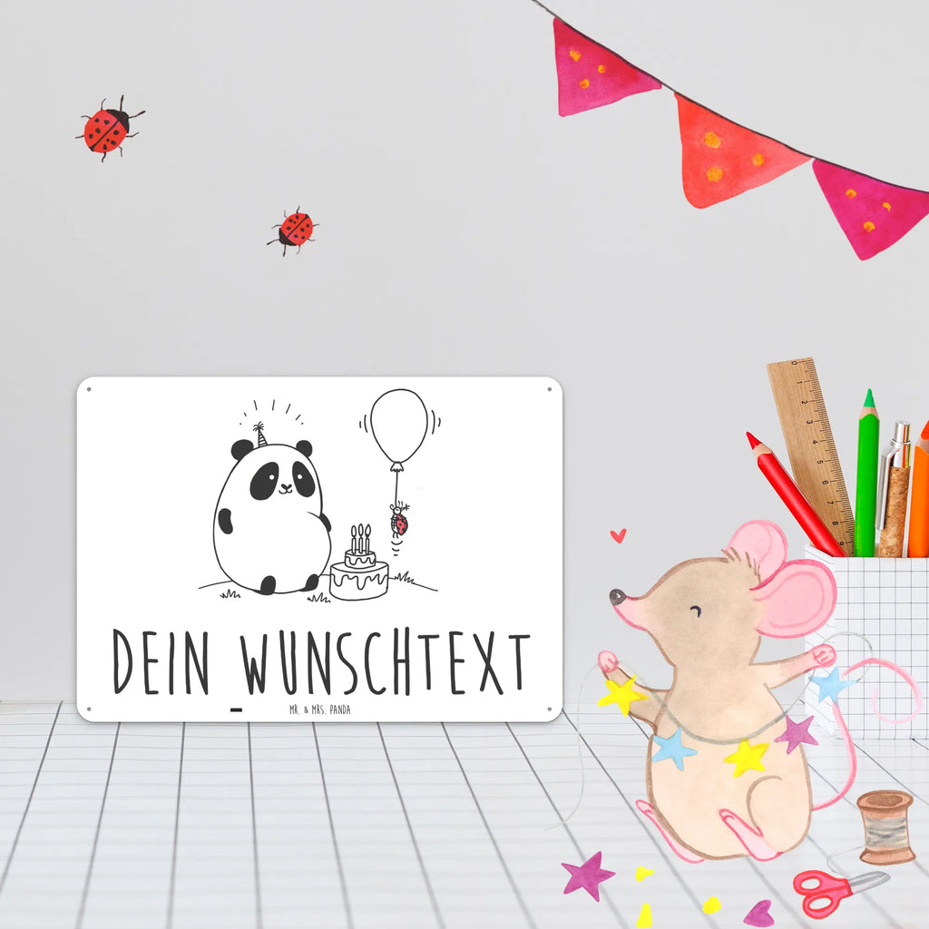 Personalisiertes Blechschild Easy & Peasy Happy Birthday Blechschild, Metallschild, Geschenk Schild, Schild, Magnet-Metall-Schild, Deko Schild, Wandschild, Wand-Dekoration, Türschild