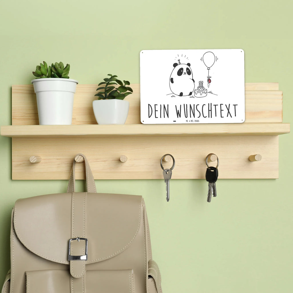 Personalisiertes Blechschild Easy & Peasy Happy Birthday Blechschild, Metallschild, Geschenk Schild, Schild, Magnet-Metall-Schild, Deko Schild, Wandschild, Wand-Dekoration, Türschild