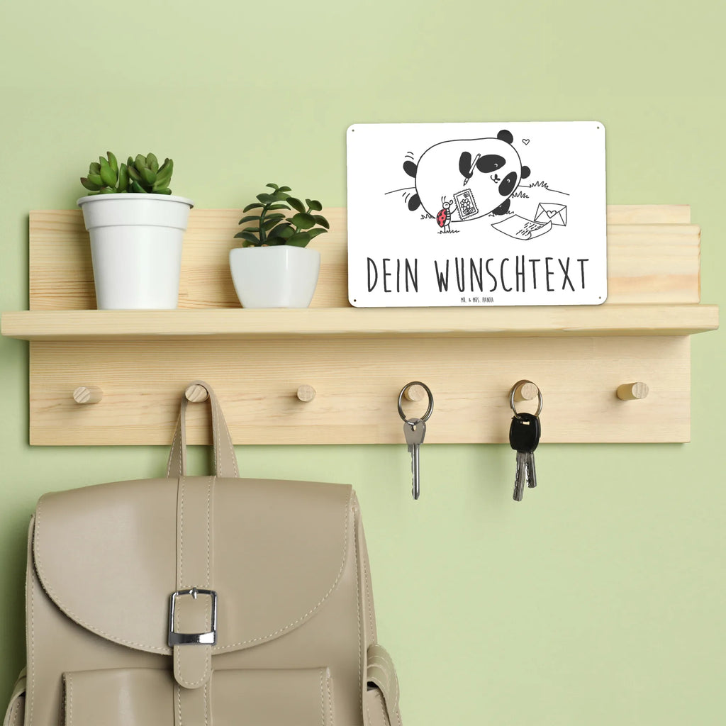 Personalisiertes Blechschild Easy & Peasy Vermissen Blechschild, Metallschild, Geschenk Schild, Schild, Magnet-Metall-Schild, Deko Schild, Wandschild, Wand-Dekoration, Türschild