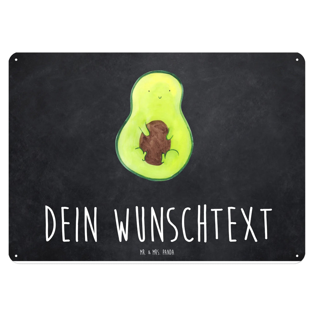 Personalisiertes Blechschild Avocado Kern Blechschild, Metallschild, Geschenk Schild, Schild, Magnet-Metall-Schild, Deko Schild, Wandschild, Wand-Dekoration, Türschild, Avocado, Veggie, Vegan, Gesund, Avokado, Avocadokern, Kern, Pflanze, Spruch Leben