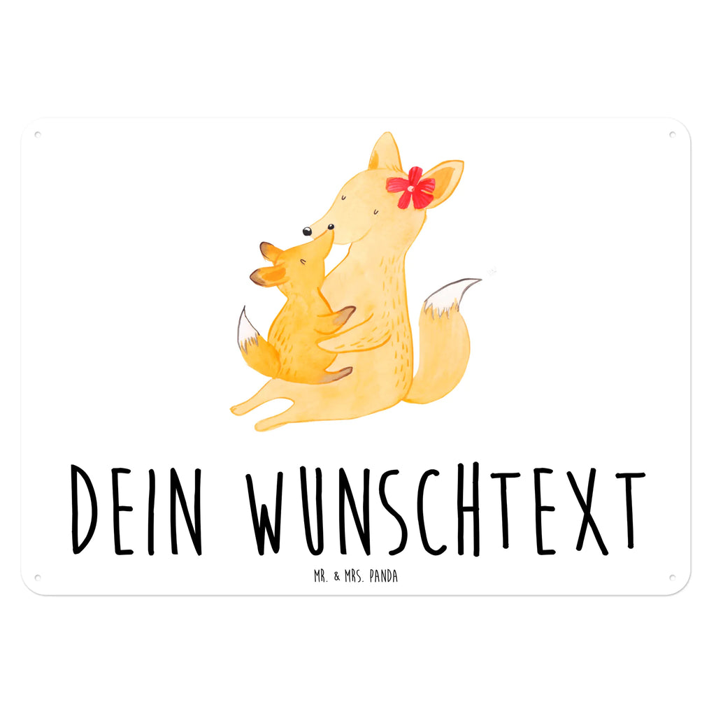 Personalisiertes Blechschild Fuchs Mama Blechschild, Metallschild, Geschenk Schild, Schild, Magnet-Metall-Schild, Deko Schild, Wandschild, Wand-Dekoration, Türschild, Familie, Vatertag, Muttertag, Bruder, Schwester, Mama, Papa, Oma, Opa, Mutter, Tochter, Lieblingstochter, Beste Tochter, Geschenk