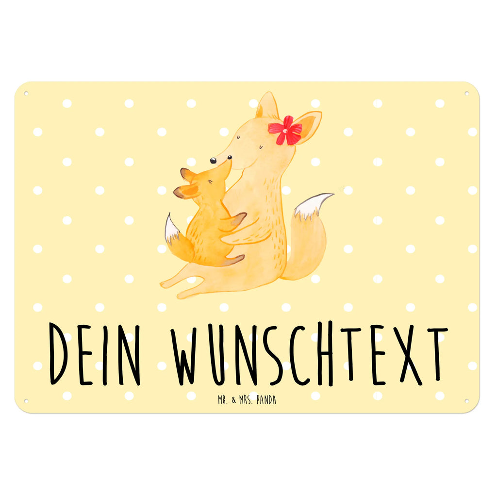 Personalisiertes Blechschild Fuchs Mama Blechschild, Metallschild, Geschenk Schild, Schild, Magnet-Metall-Schild, Deko Schild, Wandschild, Wand-Dekoration, Türschild, Familie, Vatertag, Muttertag, Bruder, Schwester, Mama, Papa, Oma, Opa, Mutter, Tochter, Lieblingstochter, Beste Tochter, Geschenk