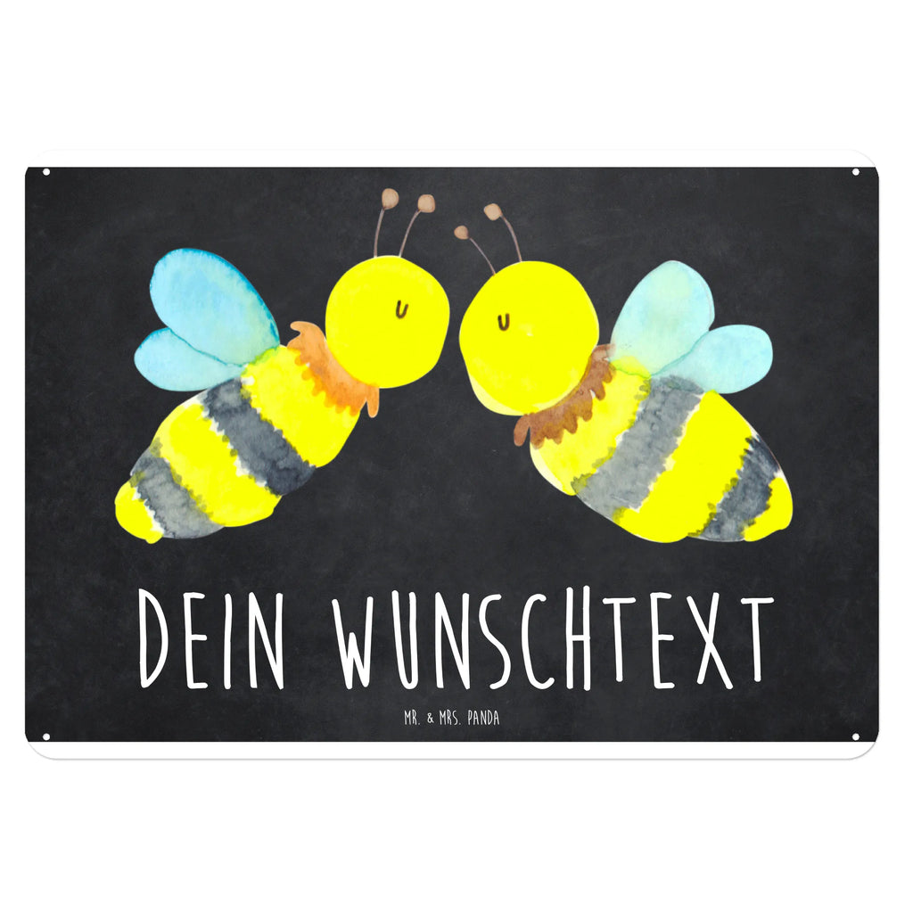 Personalisiertes Blechschild Biene Liebe Blechschild, Metallschild, Geschenk Schild, Schild, Magnet-Metall-Schild, Deko Schild, Wandschild, Wand-Dekoration, Türschild, Biene, Wespe, Hummel