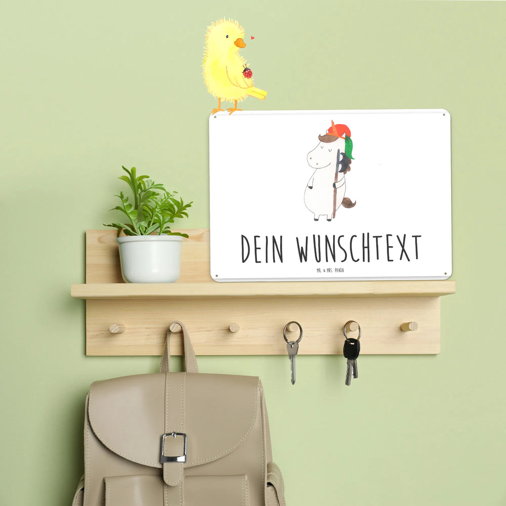 Personalisiertes Blechschild Einhorn Junge Blechschild, Metallschild, Geschenk Schild, Schild, Magnet-Metall-Schild, Deko Schild, Wandschild, Wand-Dekoration, Türschild, Einhorn, Einhörner, Einhorn Deko, Pegasus, Unicorn, Bube, Mittelalter