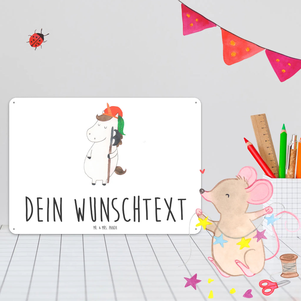 Personalisiertes Blechschild Einhorn Junge Blechschild, Metallschild, Geschenk Schild, Schild, Magnet-Metall-Schild, Deko Schild, Wandschild, Wand-Dekoration, Türschild, Einhorn, Einhörner, Einhorn Deko, Pegasus, Unicorn, Bube, Mittelalter