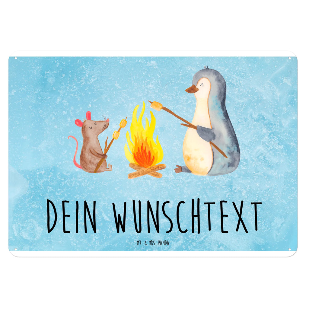 Personalisiertes Blechschild Pinguin Lagerfeuer Blechschild, Metallschild, Geschenk Schild, Schild, Magnet-Metall-Schild, Deko Schild, Wandschild, Wand-Dekoration, Türschild, Pinguin, Maus, Pinguine, Lagerfeuer, Leben, Arbeit, Job, Motivation, Büro, Büroalltag, Lebensspruch, Lebensmotivation, Neustart, Liebe, grillen, Feuer, Marshmallows