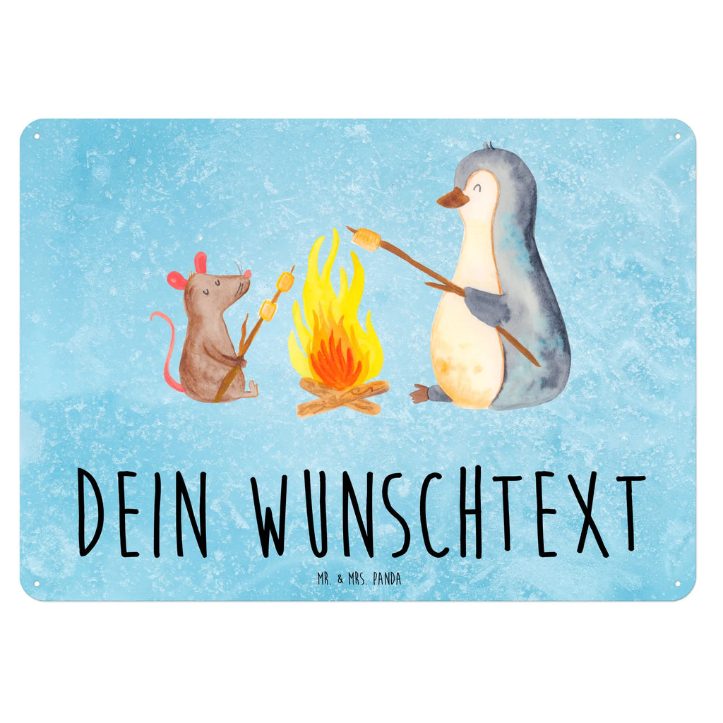 Personalisiertes Blechschild Pinguin Lagerfeuer Blechschild, Metallschild, Geschenk Schild, Schild, Magnet-Metall-Schild, Deko Schild, Wandschild, Wand-Dekoration, Türschild, Pinguin, Maus, Pinguine, Lagerfeuer, Leben, Arbeit, Job, Motivation, Büro, Büroalltag, Lebensspruch, Lebensmotivation, Neustart, Liebe, grillen, Feuer, Marshmallows