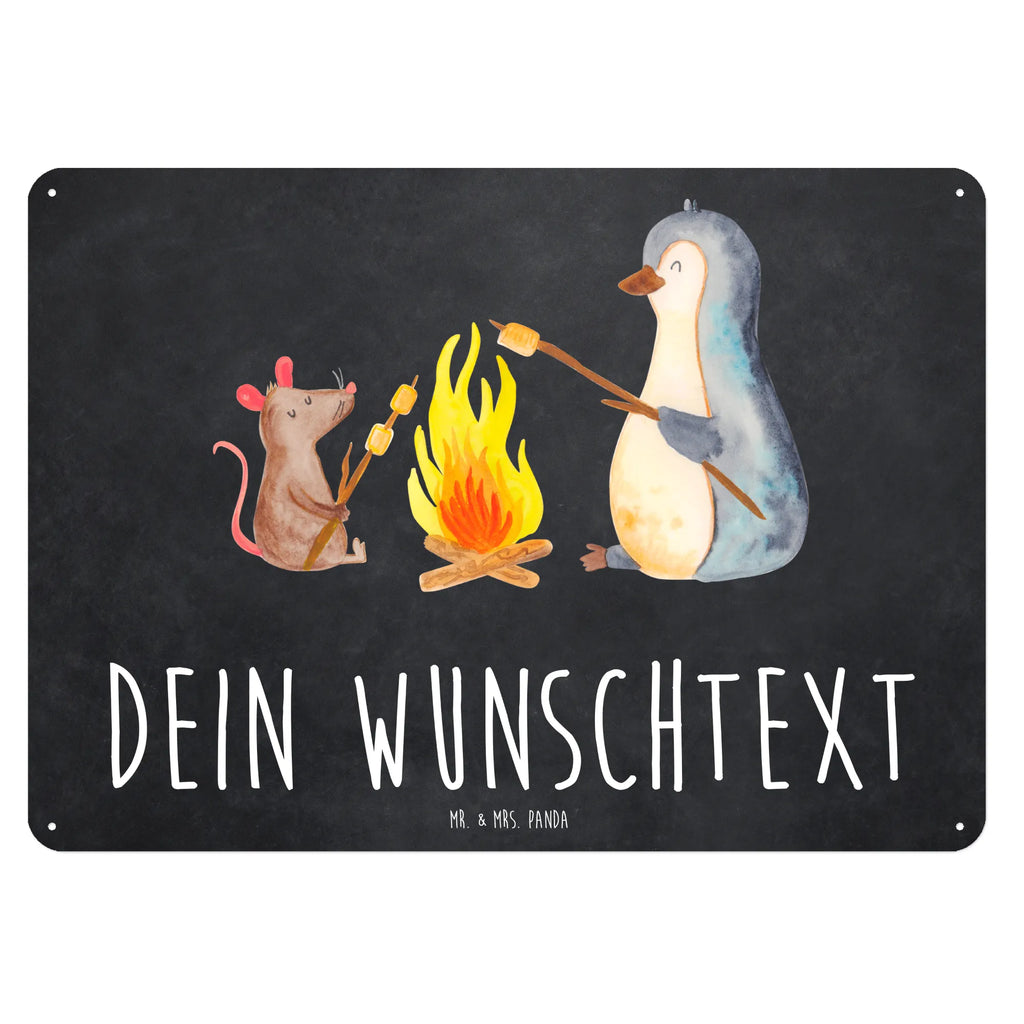 Personalisiertes Blechschild Pinguin Lagerfeuer Blechschild, Metallschild, Geschenk Schild, Schild, Magnet-Metall-Schild, Deko Schild, Wandschild, Wand-Dekoration, Türschild, Pinguin, Maus, Pinguine, Lagerfeuer, Leben, Arbeit, Job, Motivation, Büro, Büroalltag, Lebensspruch, Lebensmotivation, Neustart, Liebe, grillen, Feuer, Marshmallows