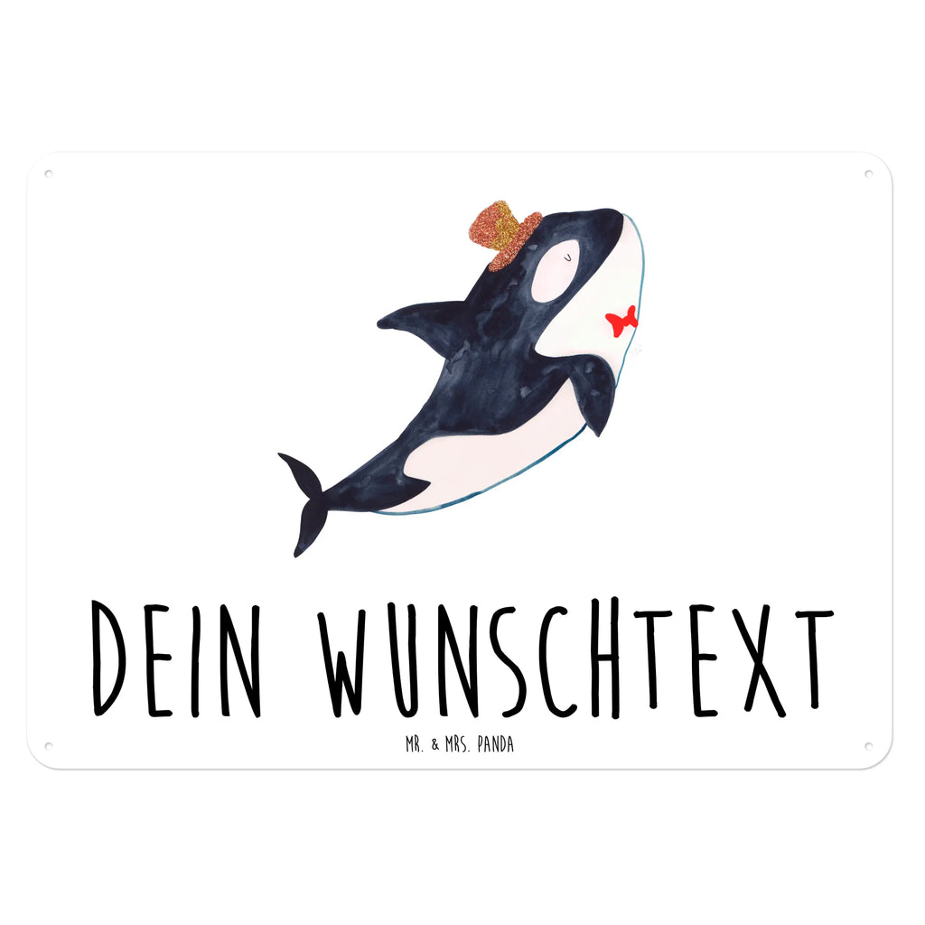 Personalisiertes Blechschild Orca Zylinder Blechschild, Metallschild, Geschenk Schild, Schild, Magnet-Metall-Schild, Deko Schild, Wandschild, Wand-Dekoration, Türschild, Meerestiere, Meer, Urlaub, Narwal, Glitter, Konfetti, Glitzer, Geburtstag, Feier, Fete, Fest, Glückwunsch, Orca