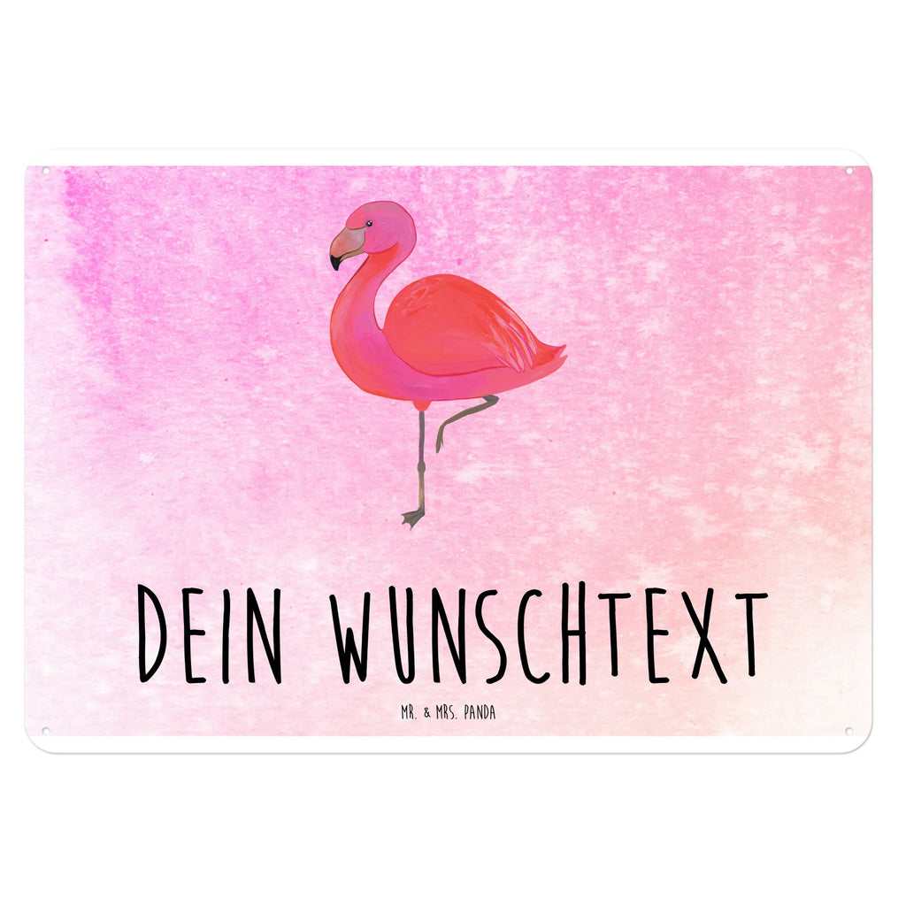 Personalisiertes Blechschild Flamingo classic Blechschild, Metallschild, Geschenk Schild, Schild, Magnet-Metall-Schild, Deko Schild, Wandschild, Wand-Dekoration, Türschild, Flamingo, Einzigartig, Selbstliebe, Stolz, ich, für mich, Spruch, Freundin, Freundinnen, Außenseiter, Sohn, Tochter, Geschwister