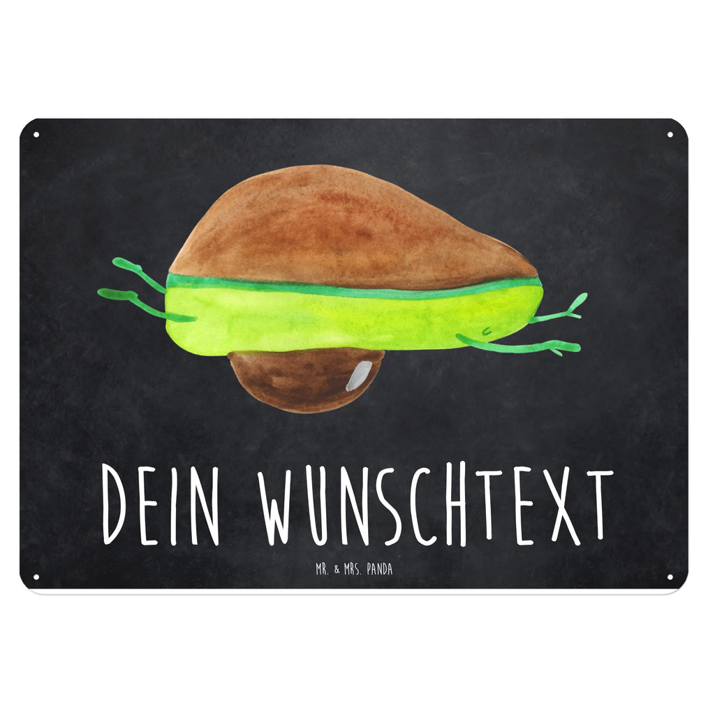 Personalisiertes Blechschild Avocado Yoga Blechschild, Metallschild, Geschenk Schild, Schild, Magnet-Metall-Schild, Deko Schild, Wandschild, Wand-Dekoration, Türschild, Avocado, Veggie, Vegan, Gesund, Avocado Yoga Vegan