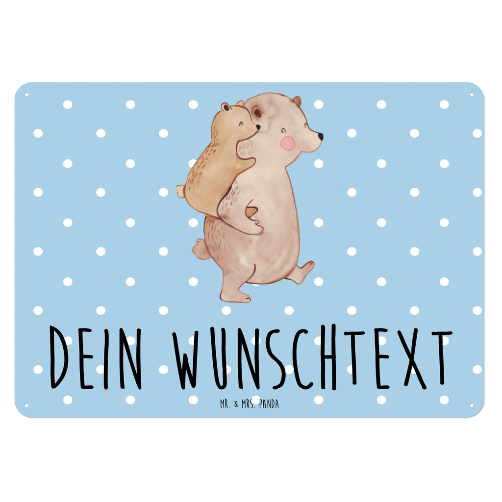 Personalisiertes Blechschild Papa Bär Blechschild, Metallschild, Geschenk Schild, Schild, Magnet-Metall-Schild, Deko Schild, Wandschild, Wand-Dekoration, Türschild, Familie, Vatertag, Muttertag, Bruder, Schwester, Mama, Papa, Oma, Opa, Geschenk, Vater, Papi, Vati, Onkel, Geburtstag