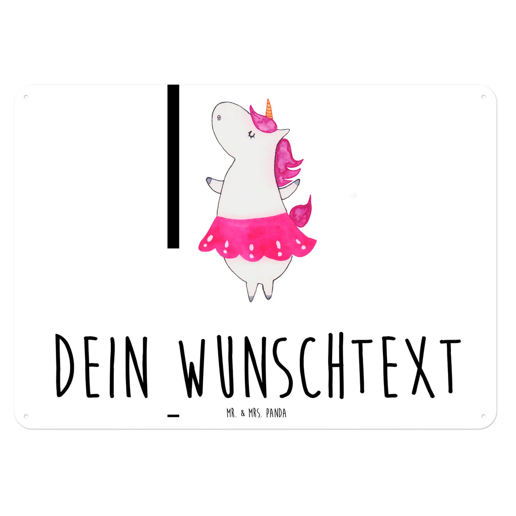 Personalisiertes Blechschild Einhorn Ballerina Blechschild, Metallschild, Geschenk Schild, Schild, Magnet-Metall-Schild, Deko Schild, Wandschild, Wand-Dekoration, Türschild, Einhorn, Einhörner, Einhorn Deko, Unicorn, Tanzen, Ballerina, Party, Wohnung, Spaß, Feiern, Geburtstag, Tänzerin, Lebenslust, Lebensfreude